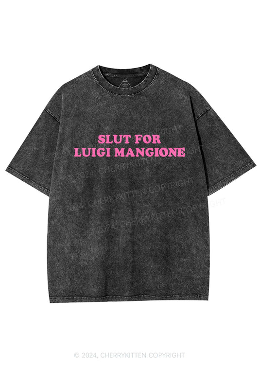 Slxt For Luigi Y2K Washed Tee Cherrykitten