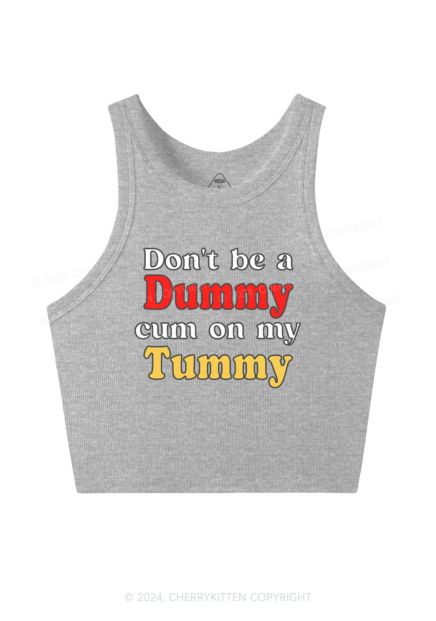 Dont Be A Dummy Y2K Crop Tank Top Cherrykitten