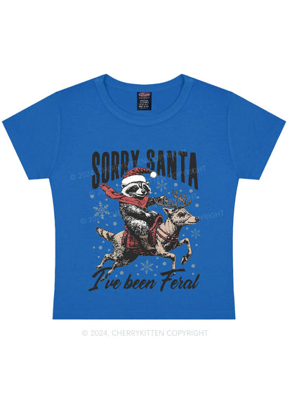 Christmas Sorry Santa Y2K Baby Tee Cherrykitten