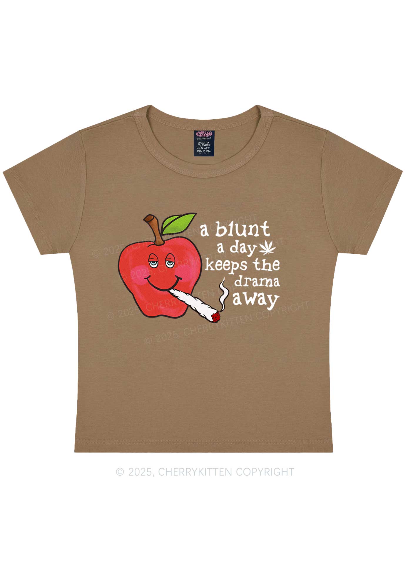 A Blunt A Day Y2K Baby Tee Cherrykitten