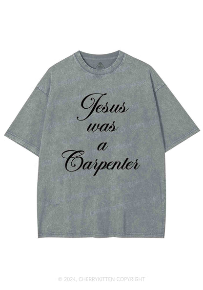 Jesus Was A Carpenter Y2K Washed Tee Cherrykitten