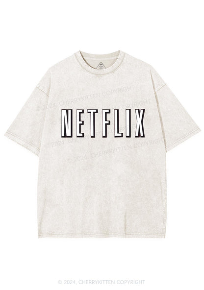 Netflix Y2K Valentine's Day Washed Tee Cherrykitten