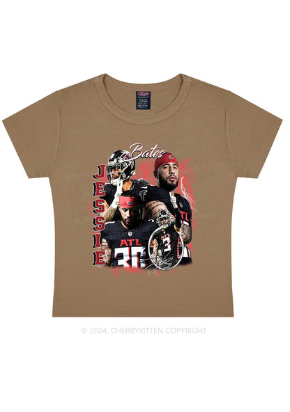 Red Jessie Y2K Super Bowl Baby Tee Cherrykitten