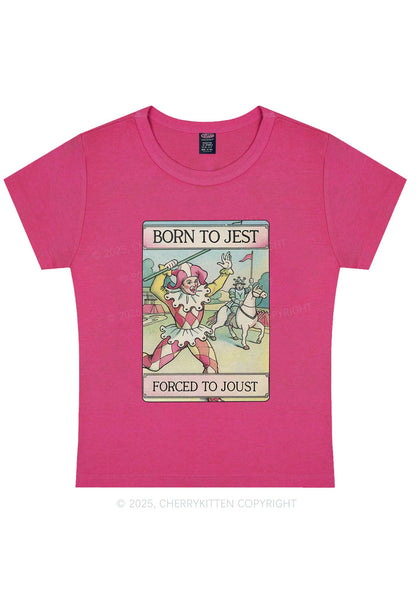 Forced To Joust Y2K Baby Tee Cherrykitten