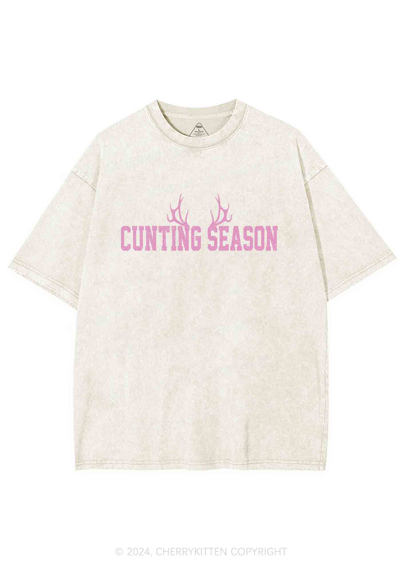 Cunting Season Y2K Washed Tee Cherrykitten