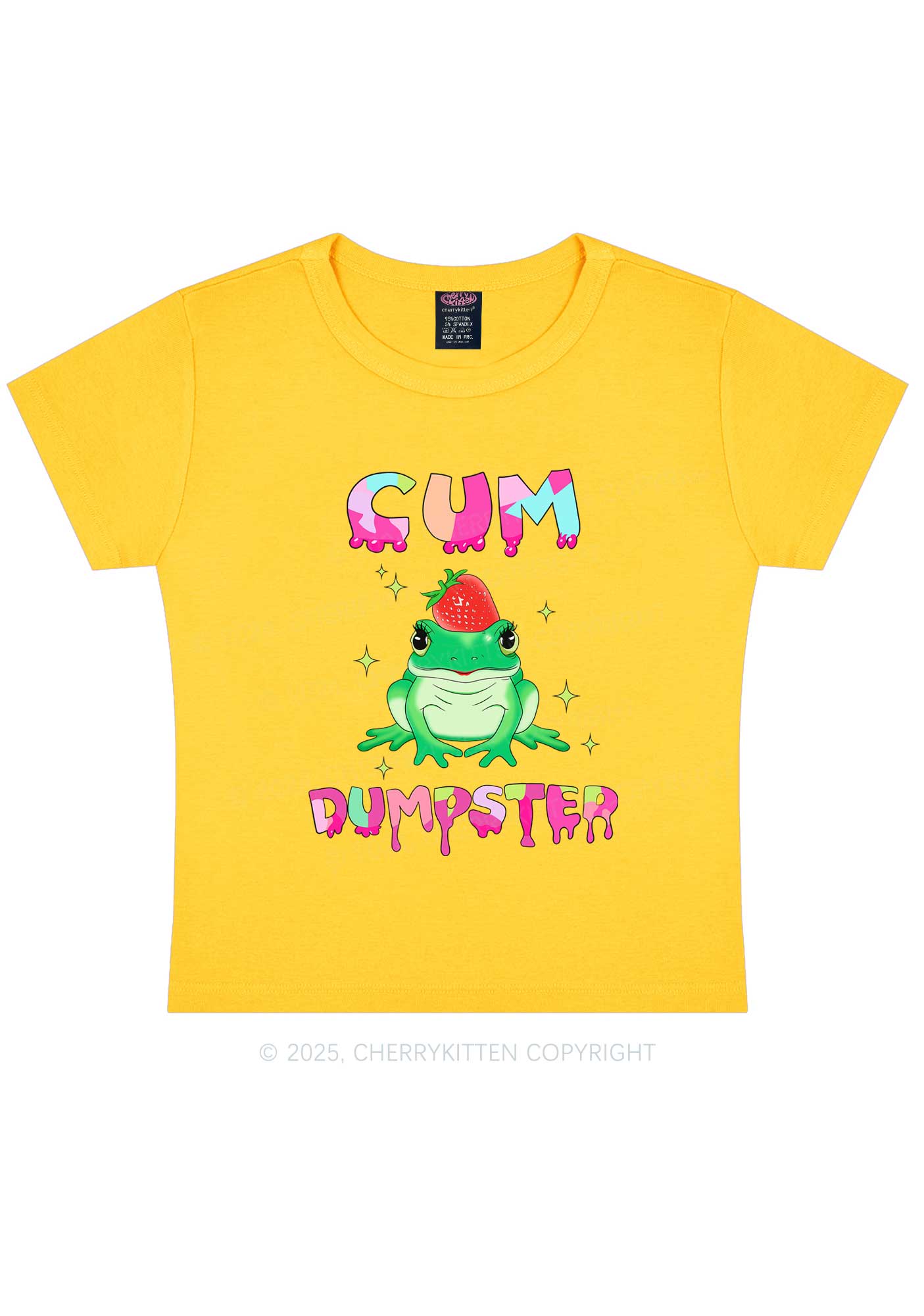 Frog Cxm Dumpster Y2K Baby Tee Cherrykitten