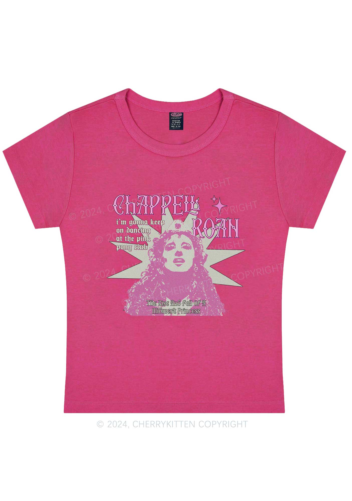 Keep On Dancing Y2K Baby Tee Cherrykitten