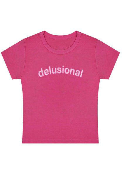 Curvy Delusional Baby Tee