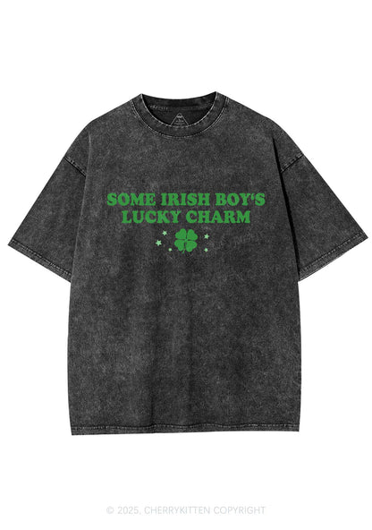 Irish Boys Lucky Charm St Patricks Y2K Washed Tee Cherrykitten