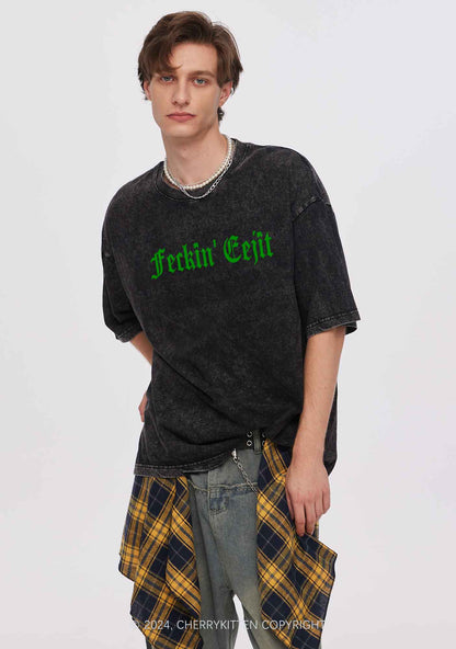 Feckin Eejit St Patricks Y2K Washed Tee Cherrykitten