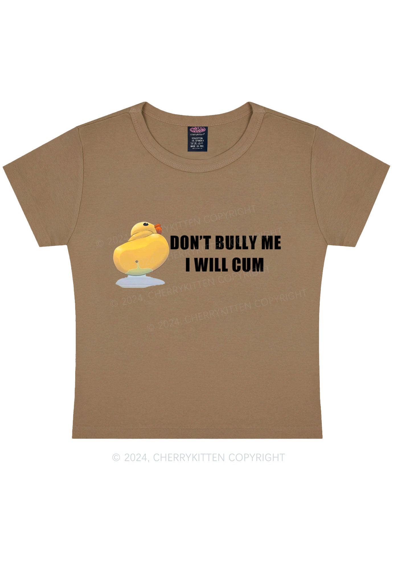 Don't Bully Duck Y2K Baby Tee Cherrykitten