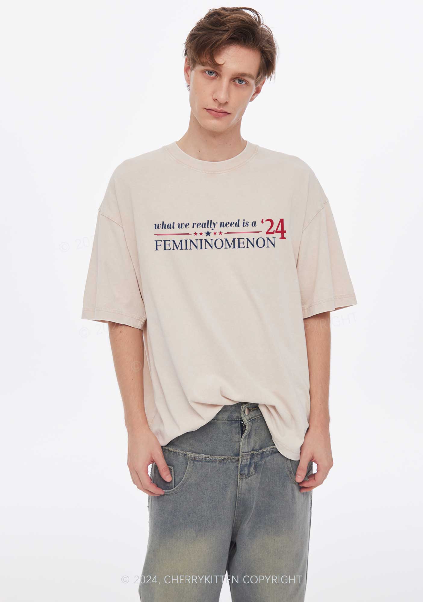 We Need Femininomenon Y2K Washed Tee Cherrykitten