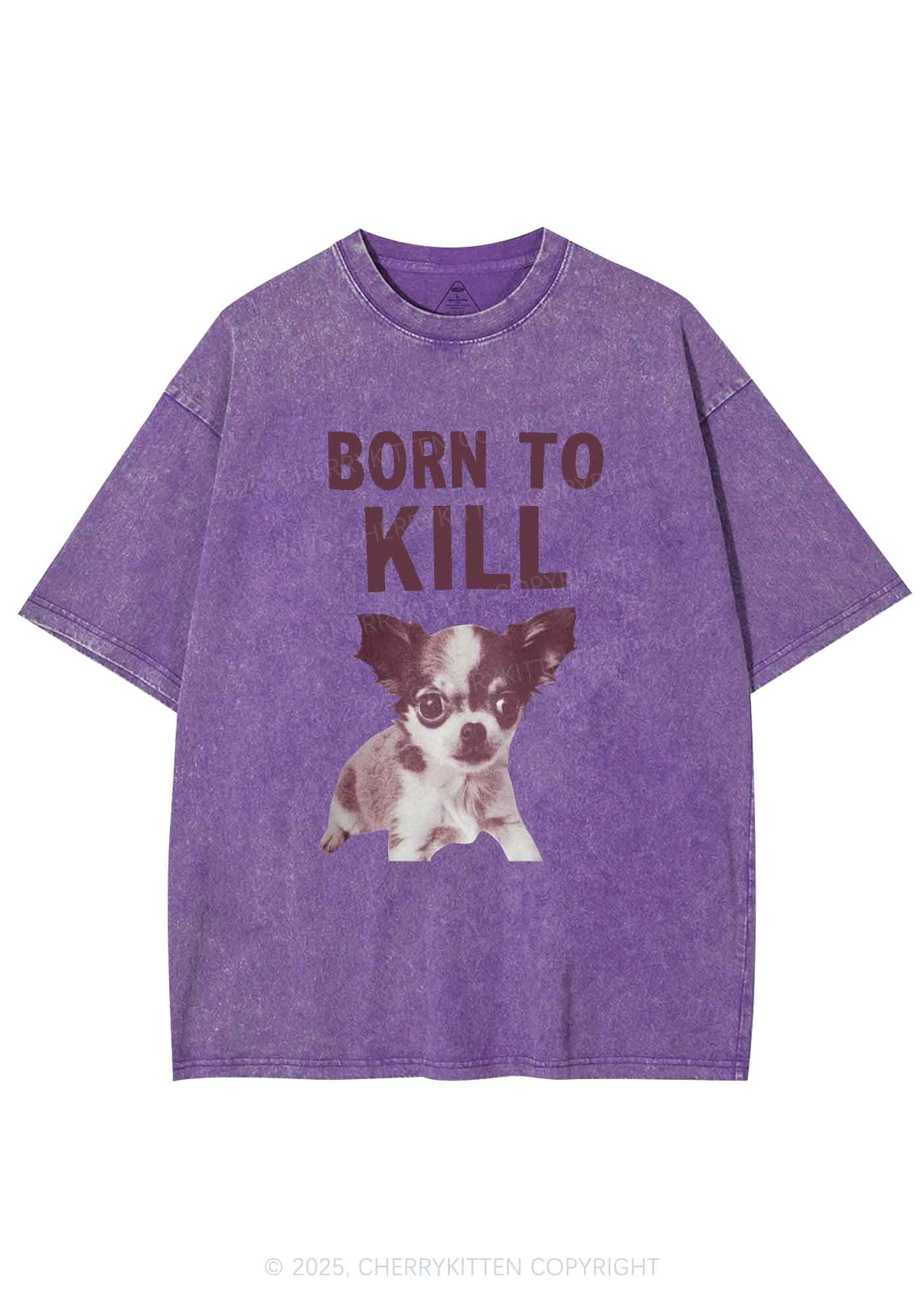 Born To Kill Y2K Washed Tee Cherrykitten