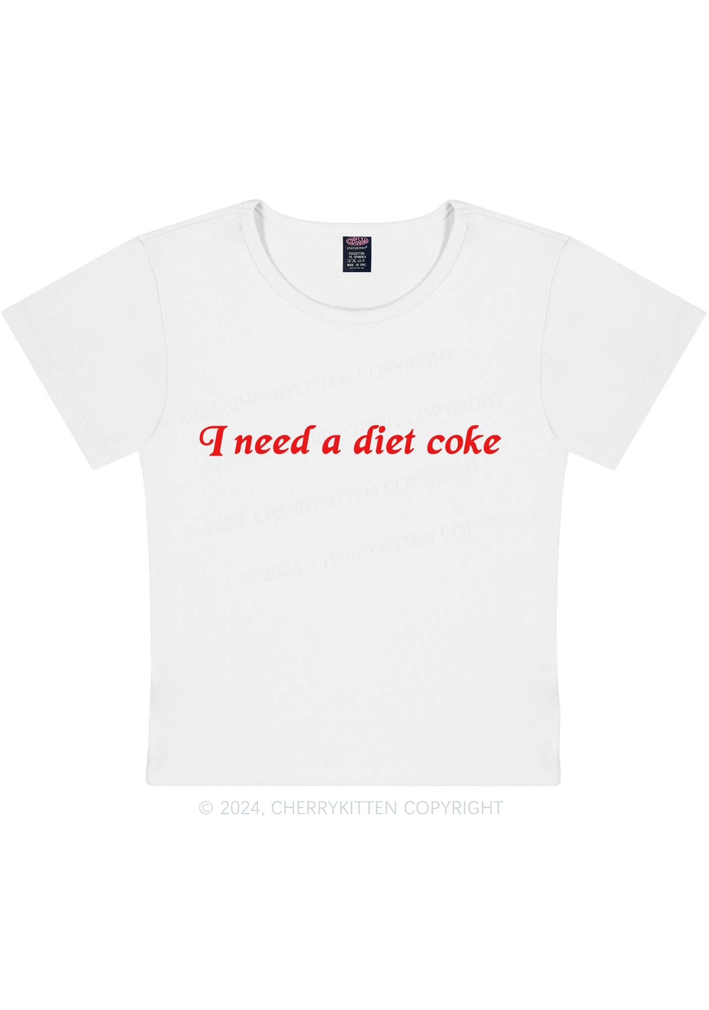 Diet Coke Y2K Baby Tee Cherrykitten