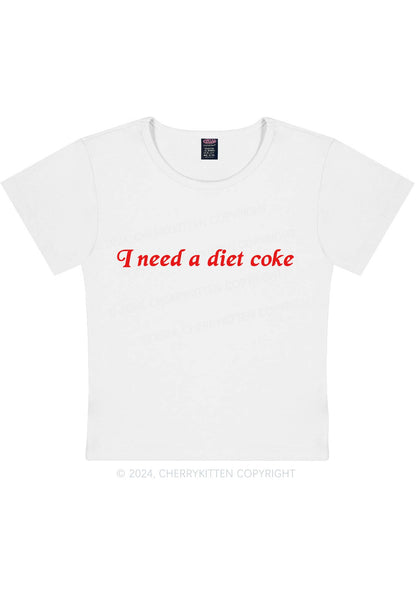 Diet Coke Y2K Baby Tee Cherrykitten