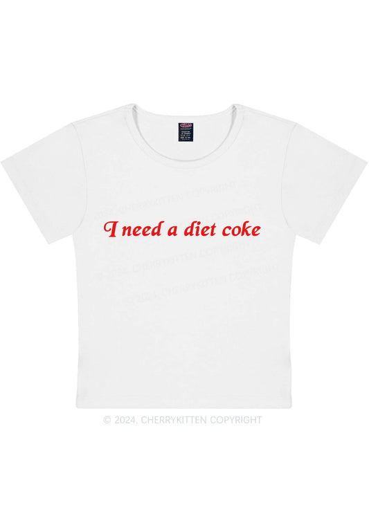 Diet Coke Y2K Baby Tee Cherrykitten