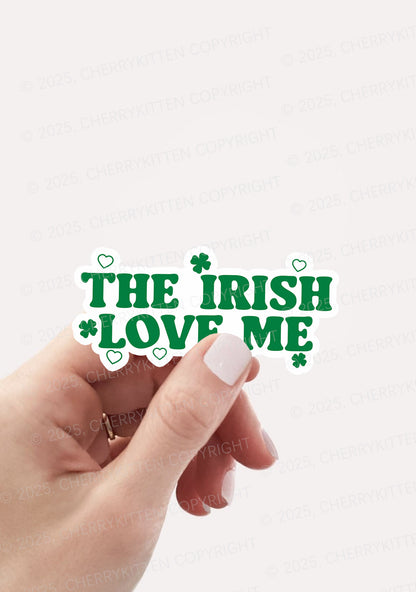 The Irish Love Me St Patricks 1Pc Y2K Sticker Cherrykitten