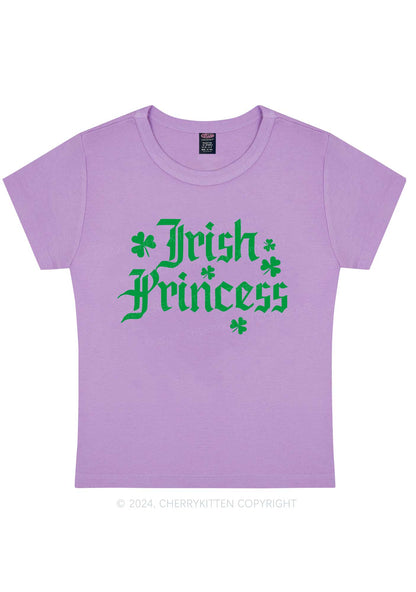 Irish Princess St Patricks Y2K Baby Tee Cherrykitten