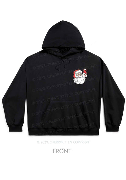 Big Santa Energy Christmas Y2K Hoodie Cherrykitten