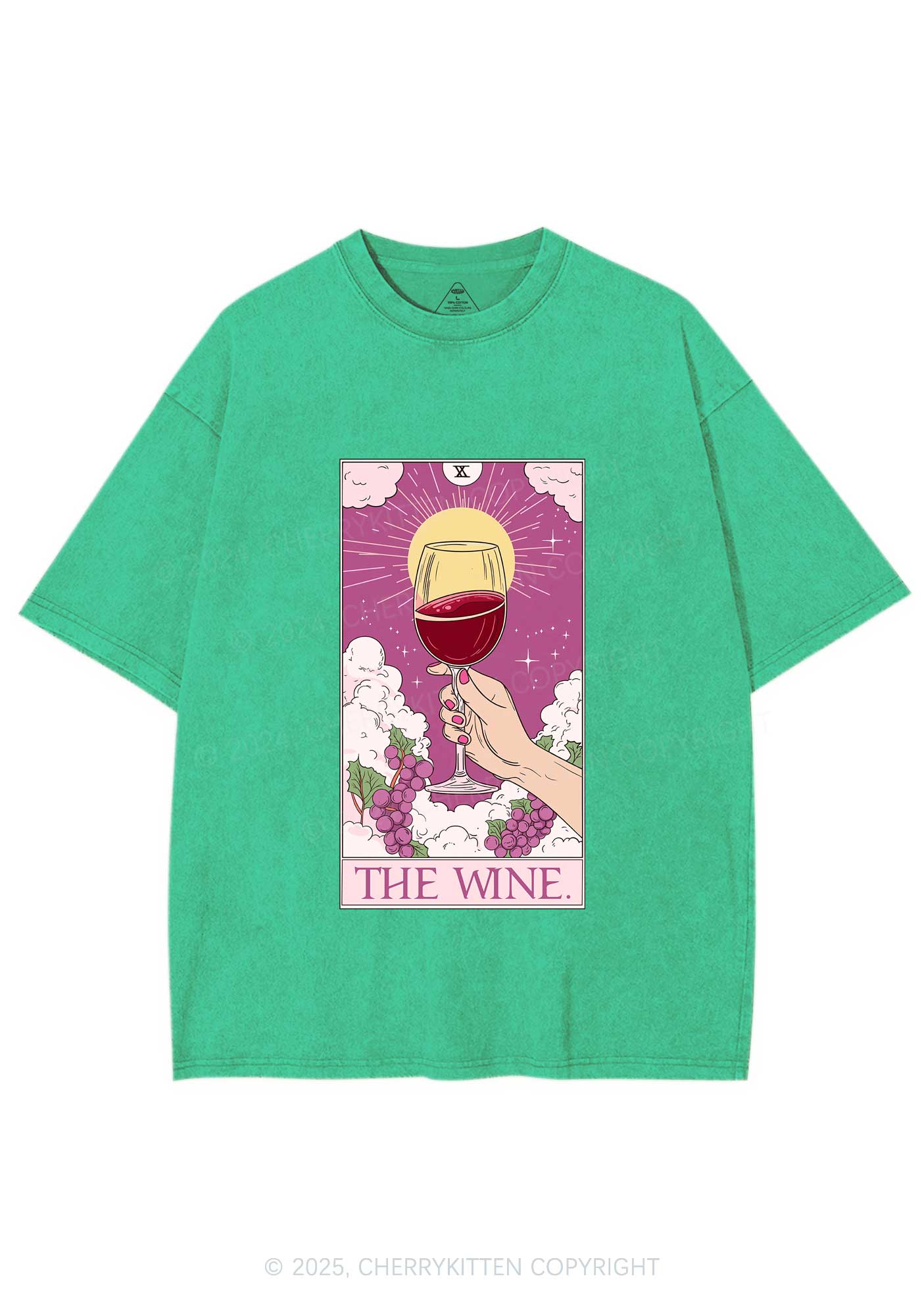 The Wine Y2K Washed Tee Cherrykitten