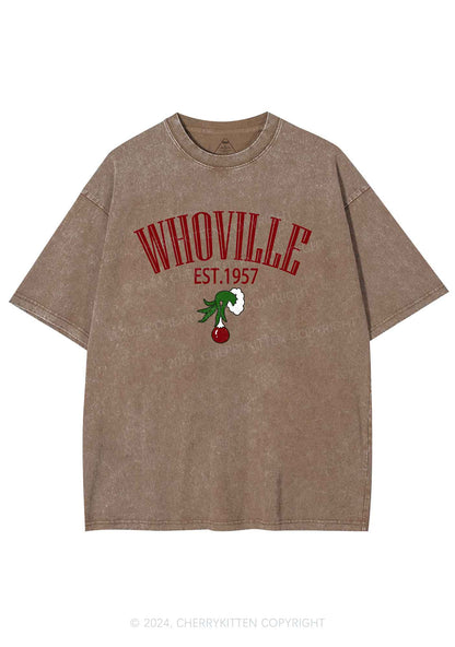 Christmas Whoville Y2K Washed Tee Cherrykitten