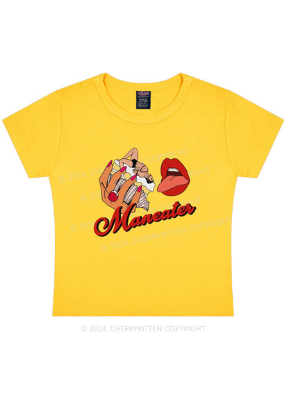 Maneater Mouth Y2K Baby Tee Cherrykitten