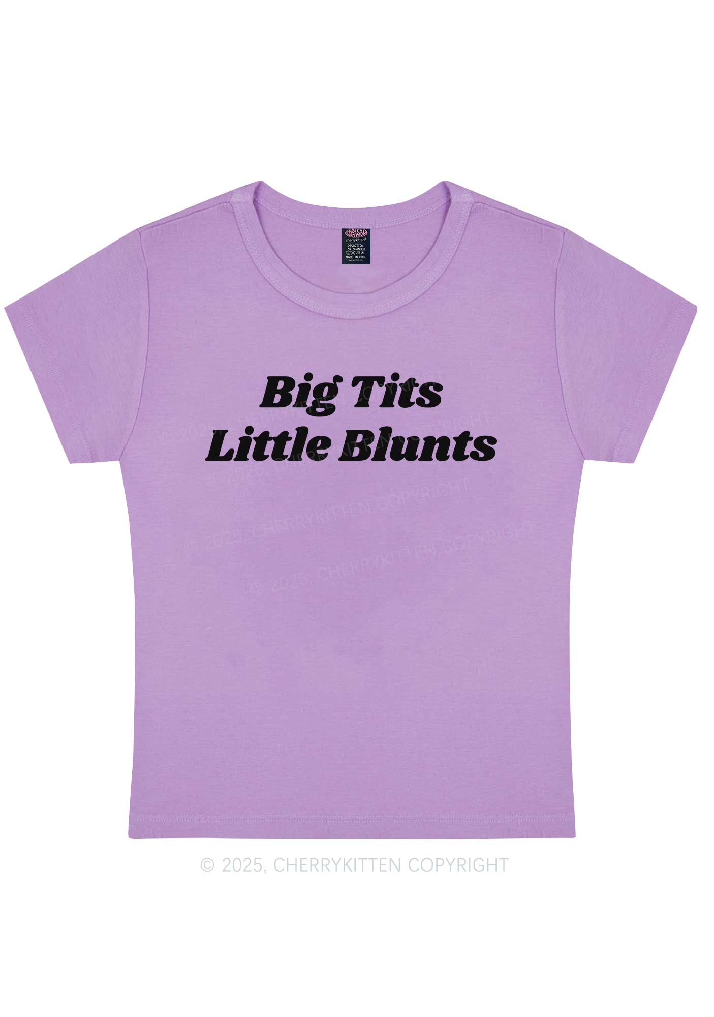 Big Txts Little Blunts Y2K Baby Tee Cherrykitten