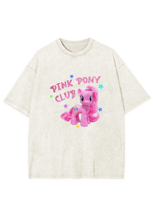 Pink Pony Y2K Washed Tee Cherrykitten