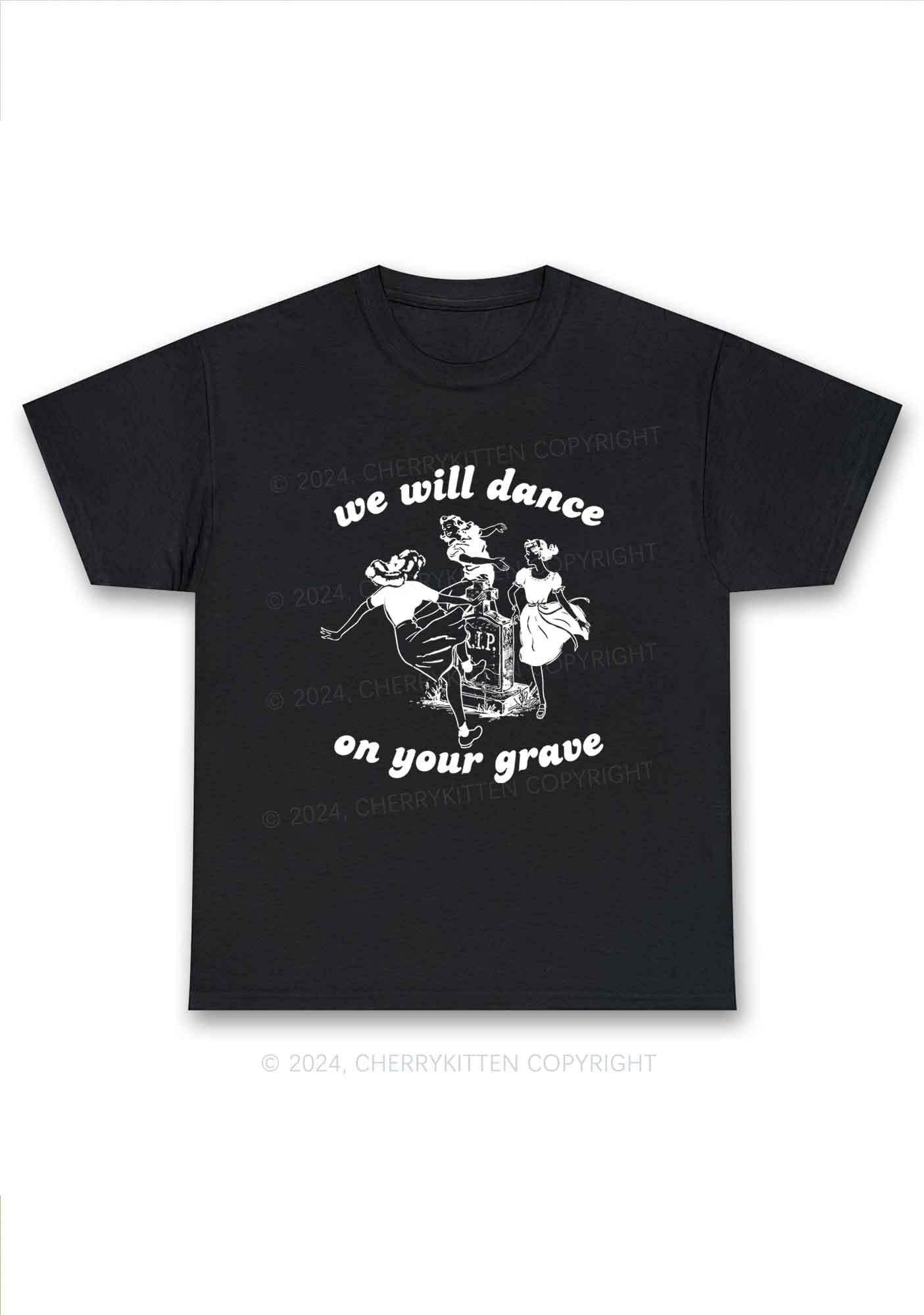 Dance On Your Grave Y2K Chunky Shirt Cherrykitten