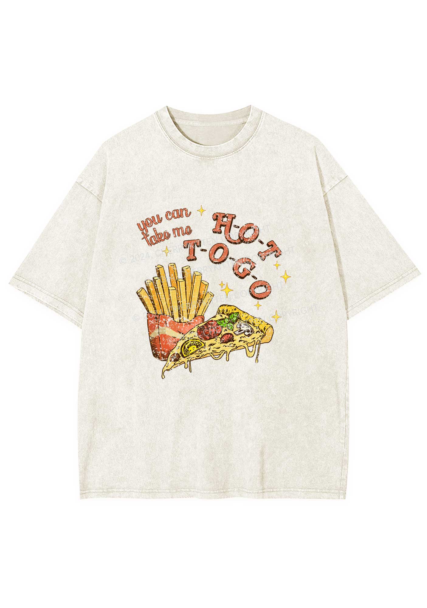 Take Me Hot To Go Y2K Washed Tee Cherrykitten