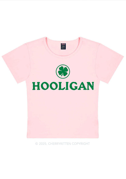 Irish Hooligan St Patricks Y2K Baby Tee Cherrykitten