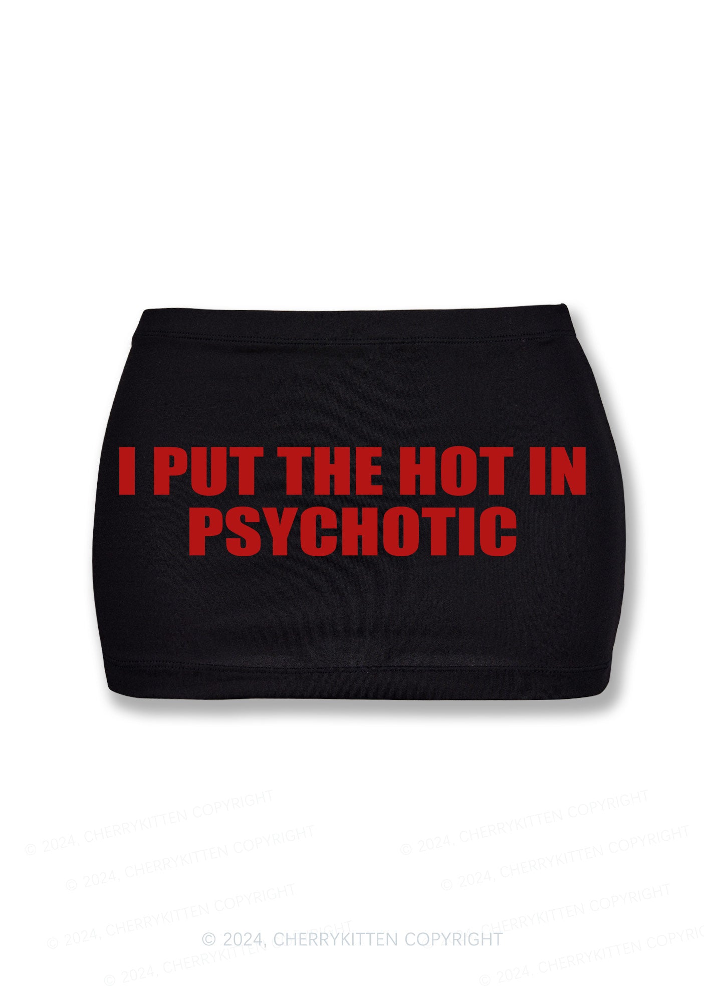 Put Hot In Psychotic Y2K Mini Hip Skirt Cherrykitten