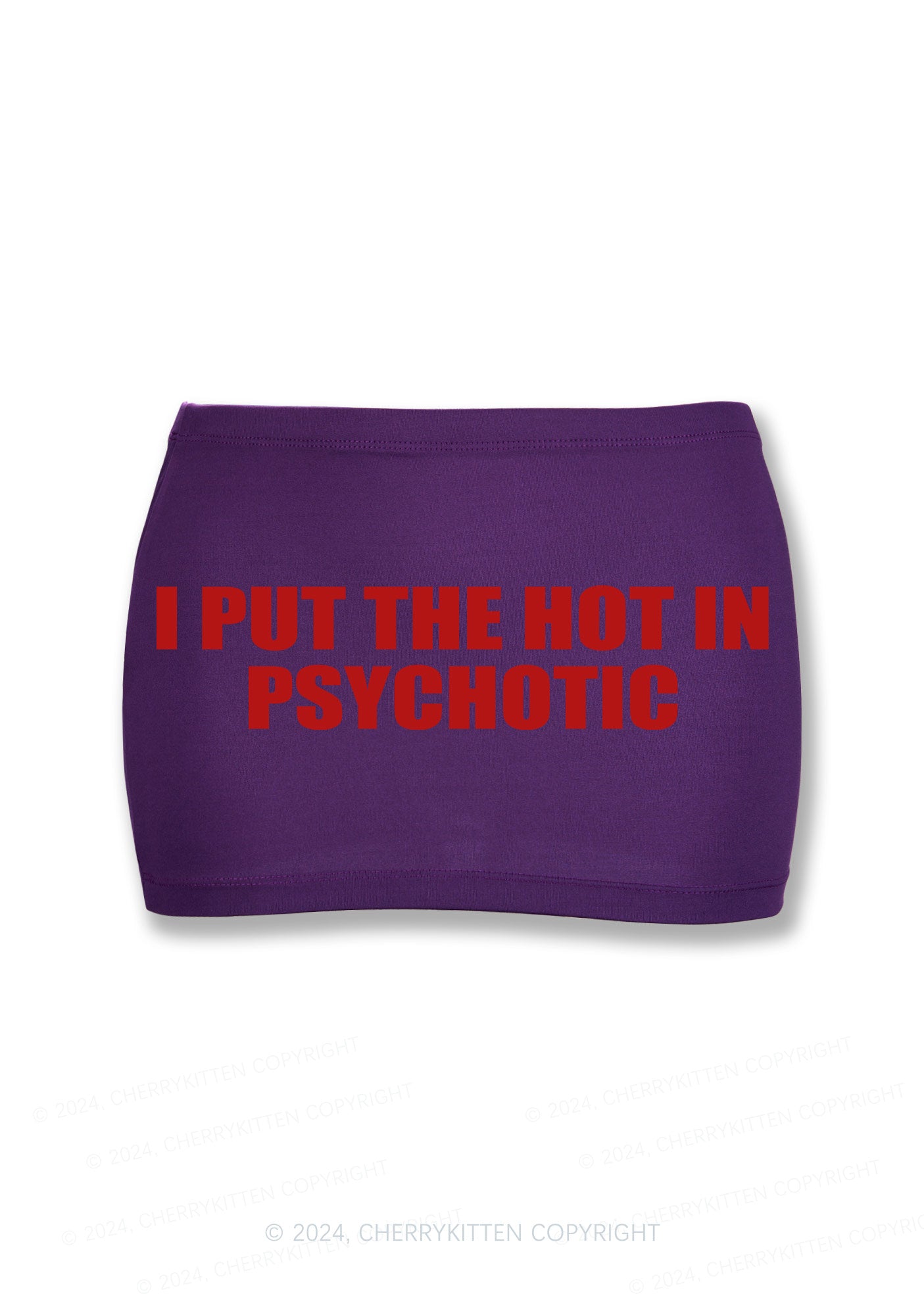 Put Hot In Psychotic Y2K Mini Hip Skirt Cherrykitten