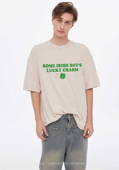 Irish Boys Lucky Charm St Patricks Y2K Washed Tee Cherrykitten