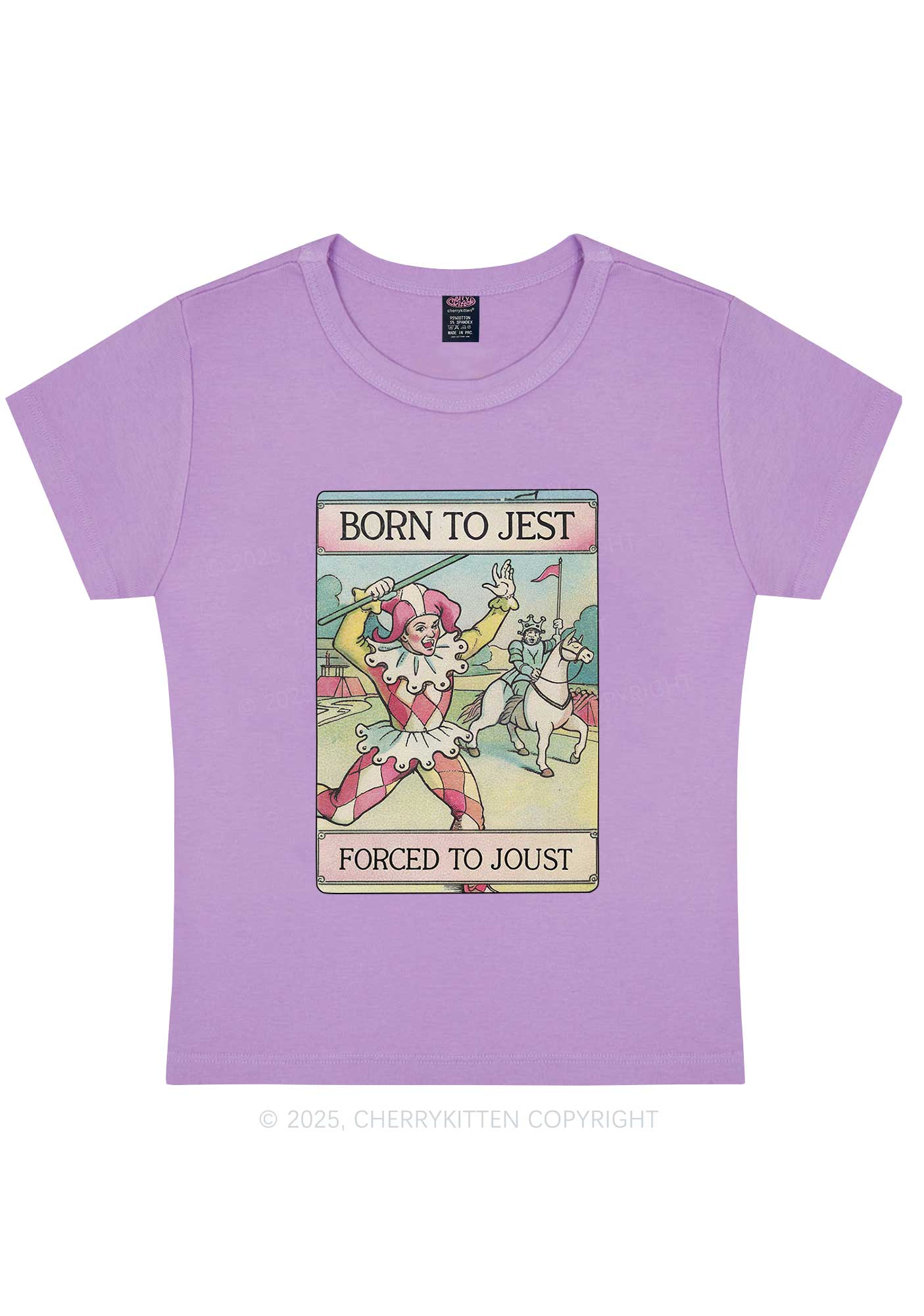 Forced To Joust Y2K Baby Tee Cherrykitten