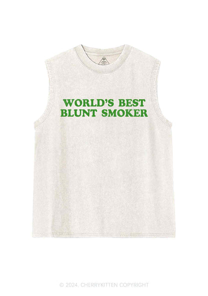 Best Blunt Smoker Y2K Washed Tank Cherrykitten