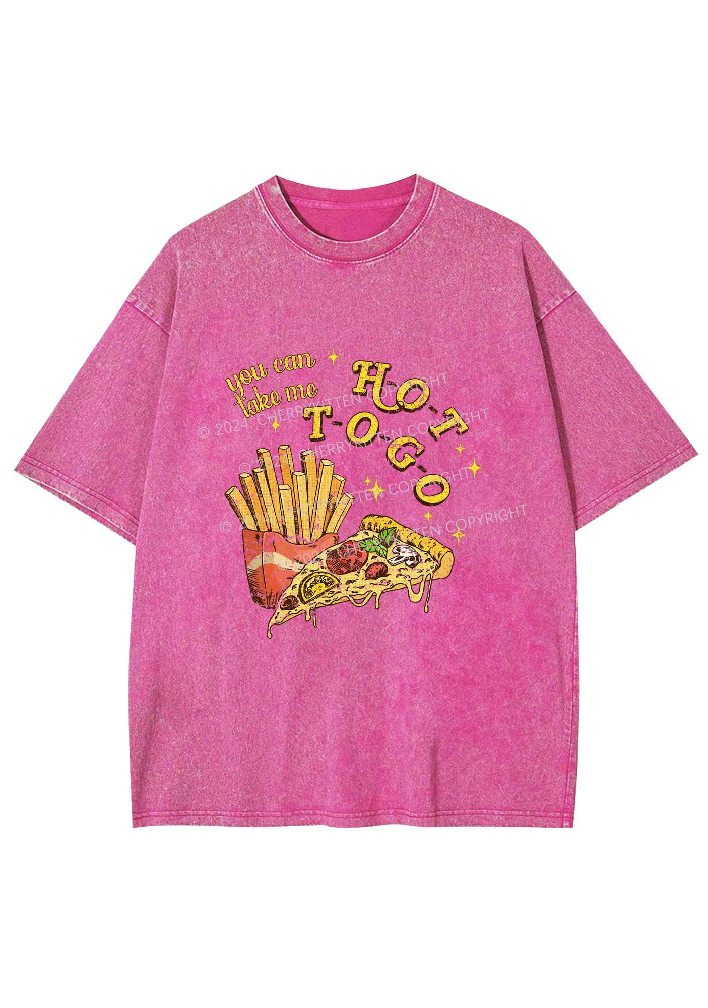 Take Me Hot To Go Y2K Washed Tee Cherrykitten