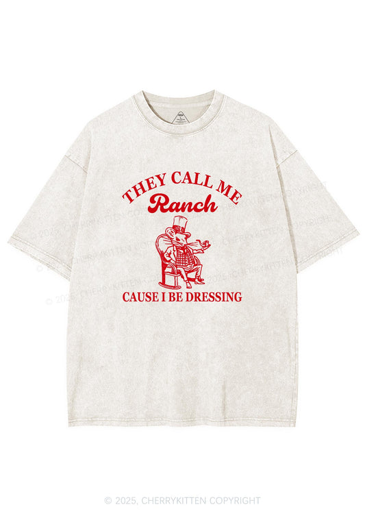 They Call Me Ranch Y2K Washed Tee Cherrykitten