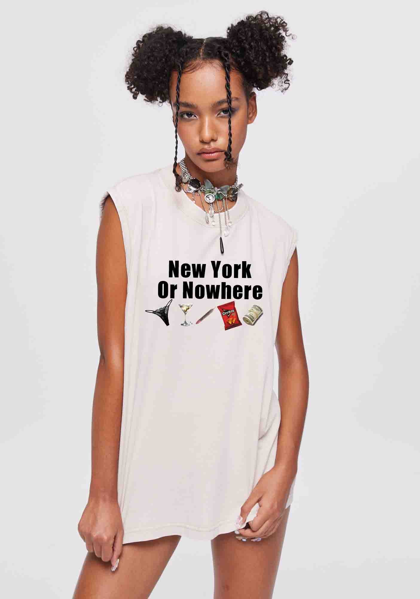 New York Or Nowhere Y2K Washed Tank Cherrykitten