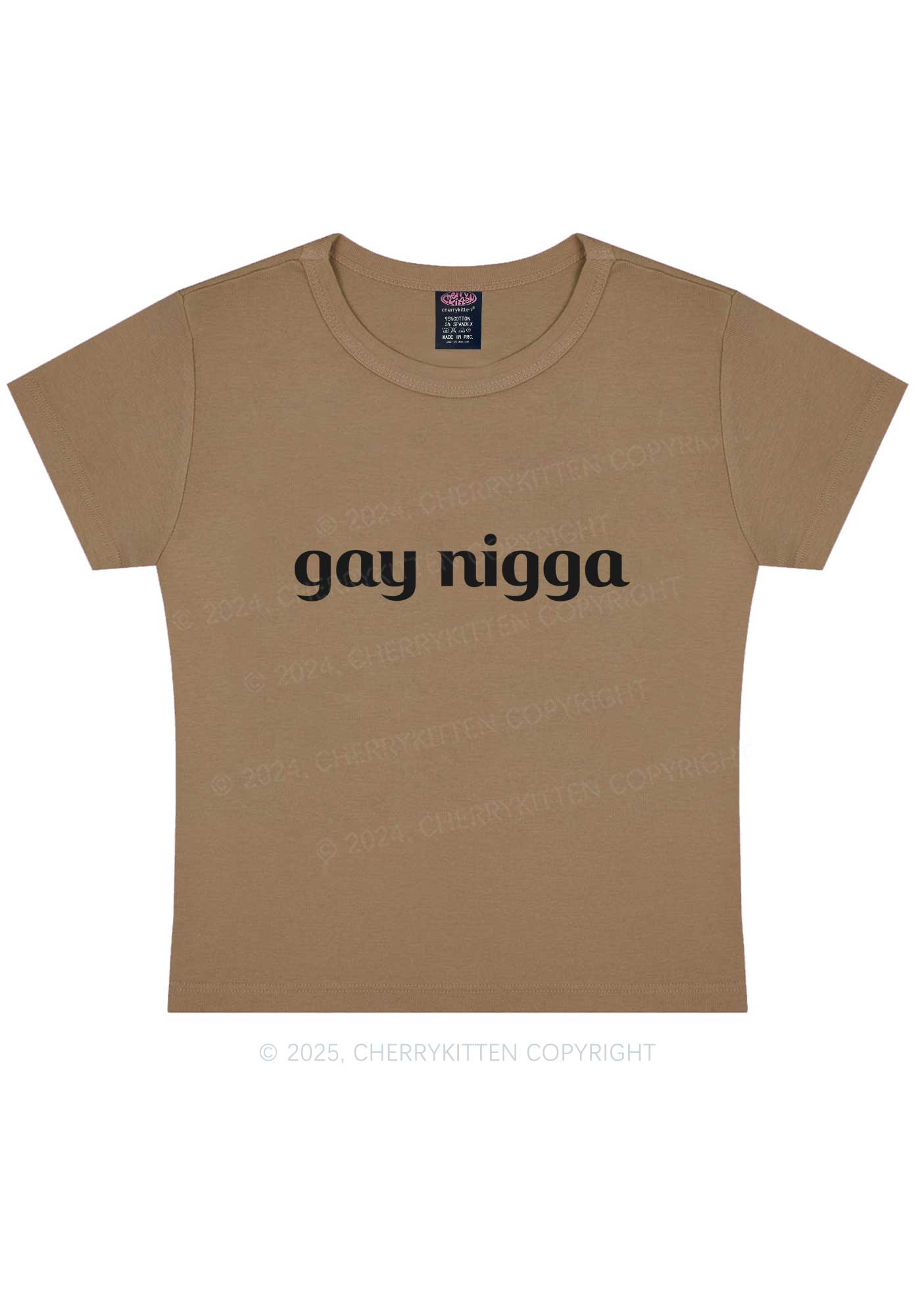 Gay Nigga Y2K Baby Tee Cherrykitten