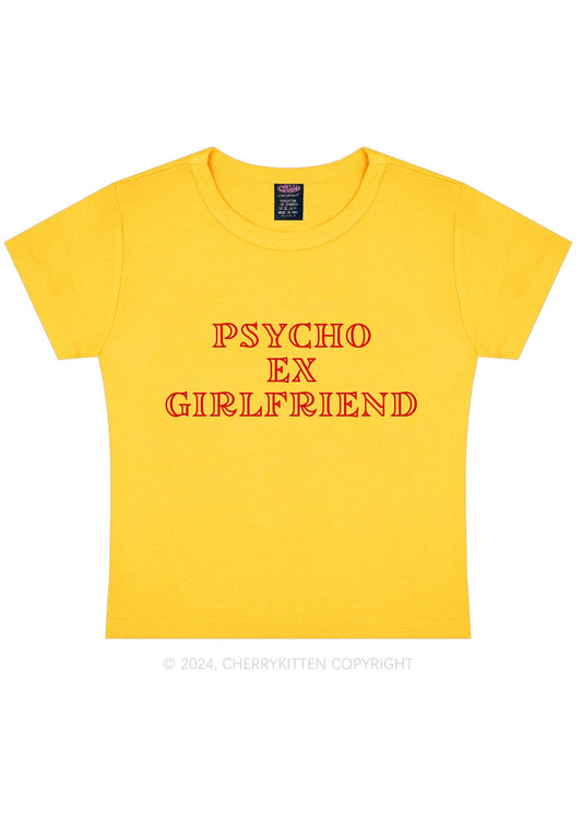 Psycho Ex Girlfriend Y2K Baby Tee Cherrykitten