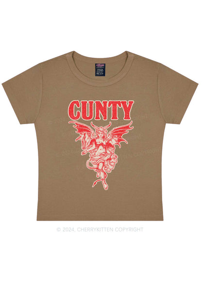 Cunty Satan Y2K Baby Tee Cherrykitten