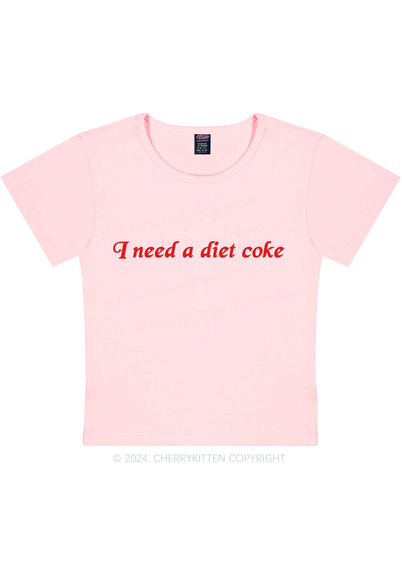 Diet Coke Y2K Baby Tee Cherrykitten