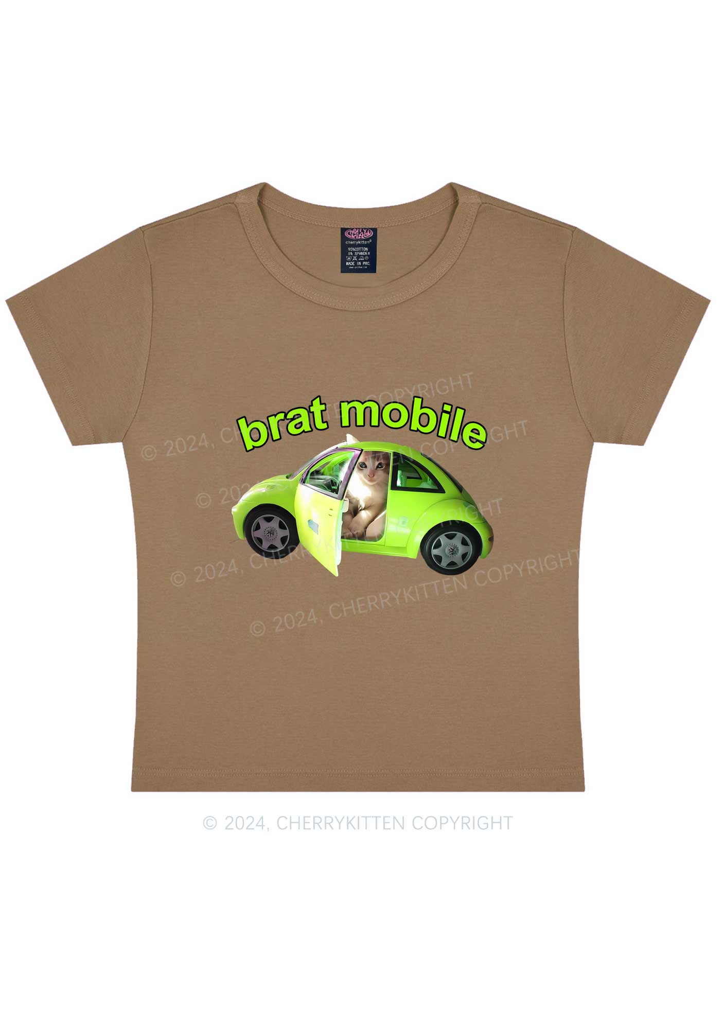 Brat Mobile Y2K Baby Tee Cherrykitten