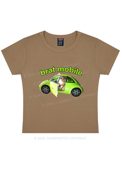 Brat Mobile Y2K Baby Tee Cherrykitten