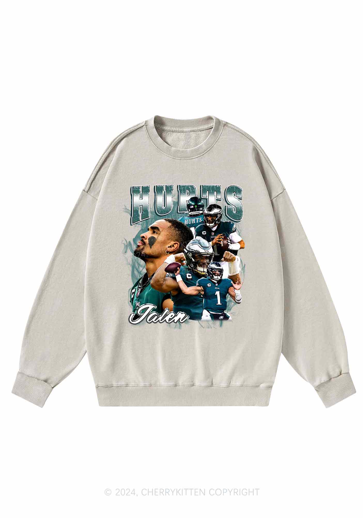 Hurts Y2K Super Bowl Washed Sweatshirts Cherrykitten