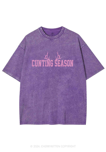 Cunting Season Y2K Washed Tee Cherrykitten