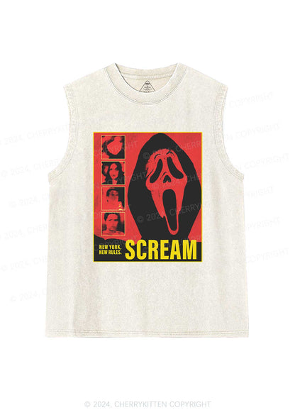 Scream New York Halloween Y2K Washed Tank Cherrykitten