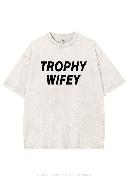 Trophy Wifey Y2K Washed Tee Cherrykitten