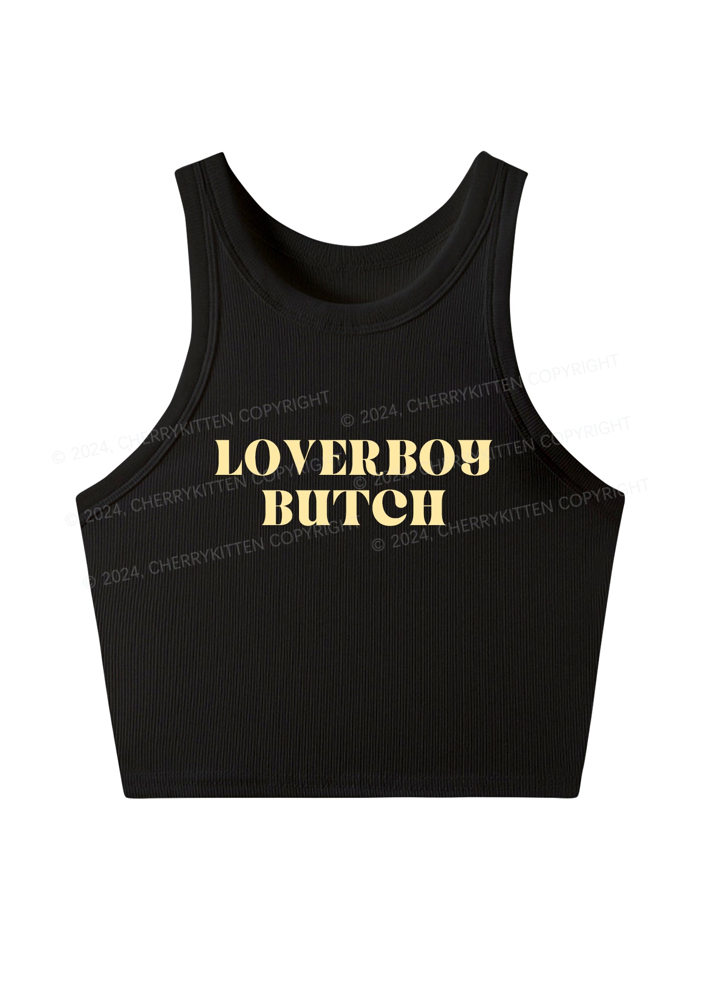 Loverboy Butch Y2K Crop Tank Top Cherrykitten